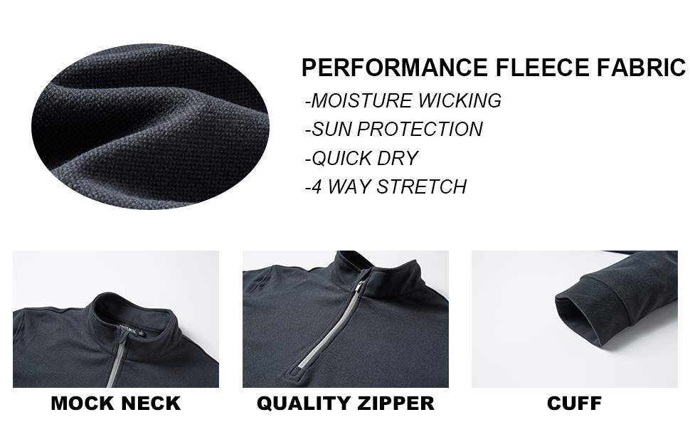 mens quarter zip pullover