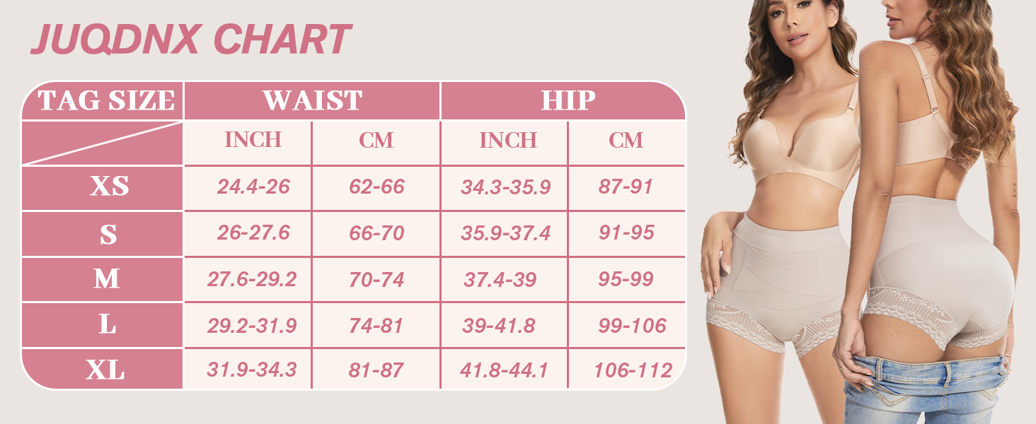 Slimming Underwear Panties with Lace Trim