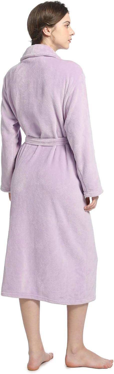 Plush Soft Robes for Women, Premium Fleece Womens Robe Cozy Warm Bathrobe - Image 23
