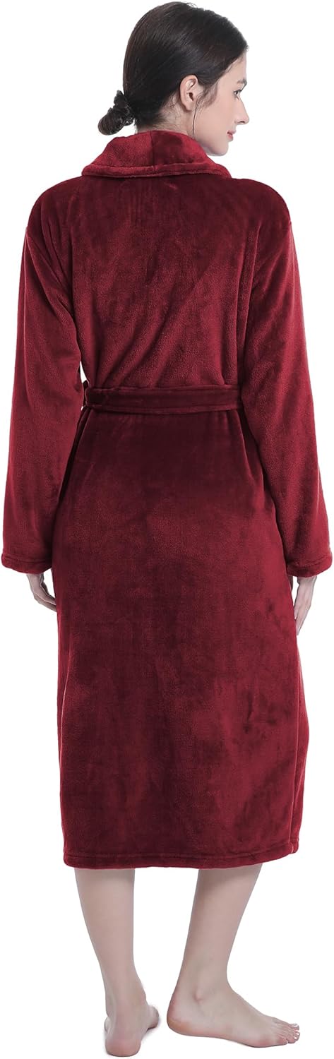 Plush Soft Robes for Women, Premium Fleece Womens Robe Cozy Warm Bathrobe - Image 37