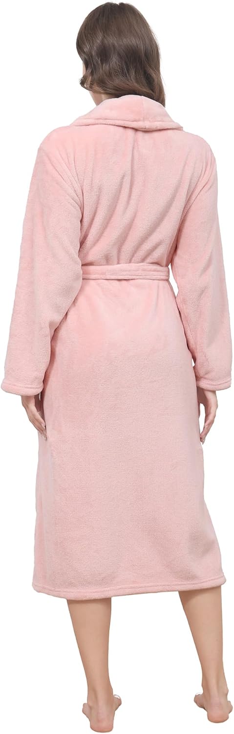 Plush Soft Robes for Women, Premium Fleece Womens Robe Cozy Warm Bathrobe - Image 58