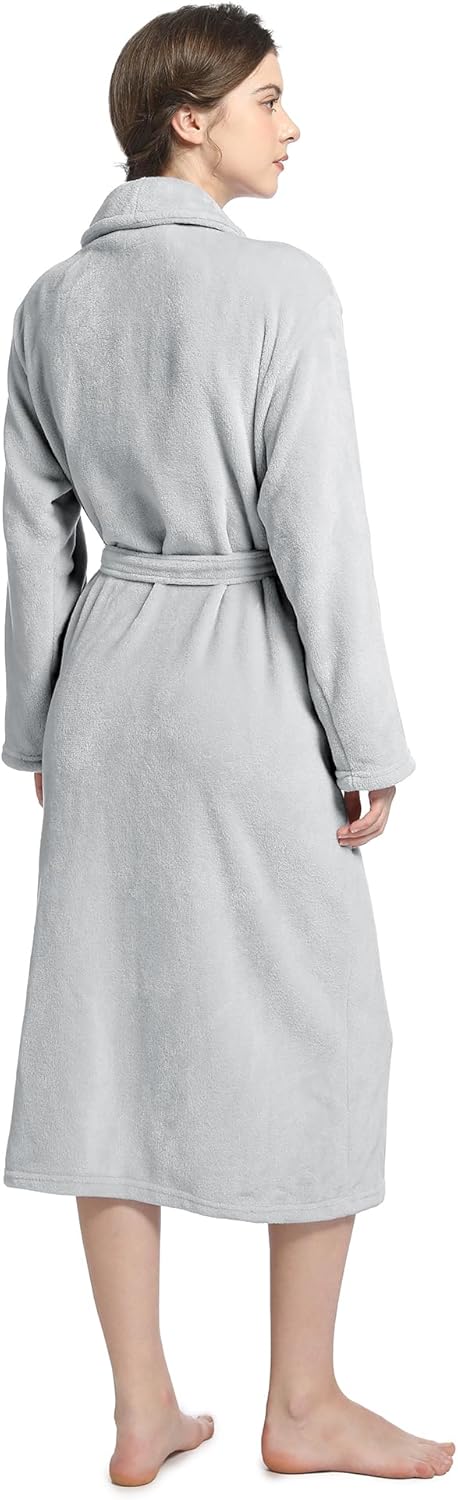 Plush Soft Robes for Women, Premium Fleece Womens Robe Cozy Warm Bathrobe - Image 79