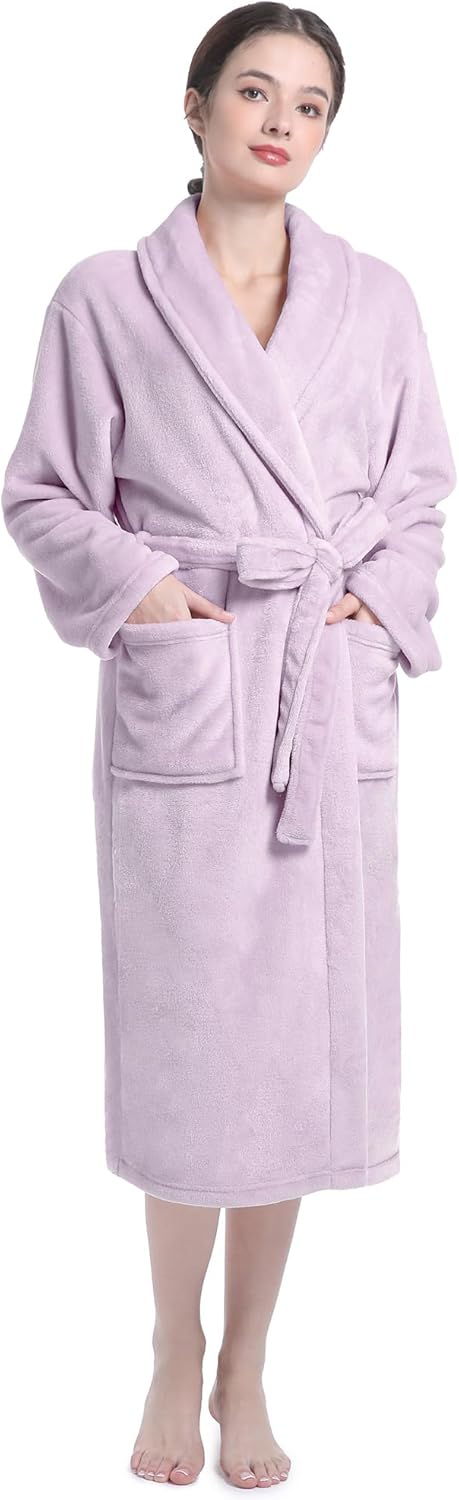 Plush Soft Robes for Women, Premium Fleece Womens Robe Cozy Warm Bathrobe - Image 28