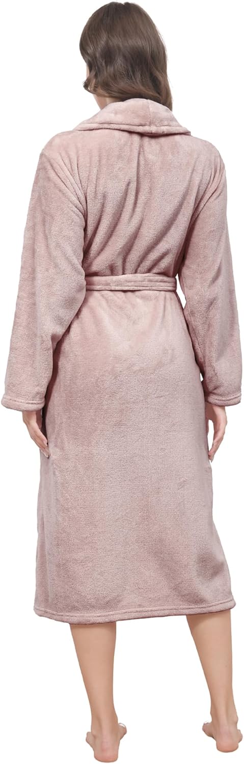 Plush Soft Robes for Women, Premium Fleece Womens Robe Cozy Warm Bathrobe - Image 16