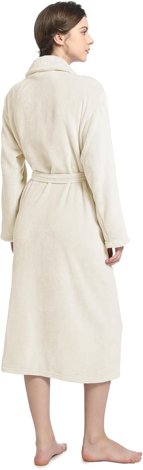 Plush Soft Robes for Women, Premium Fleece Womens Robe Cozy Warm Bathrobe - Image 44