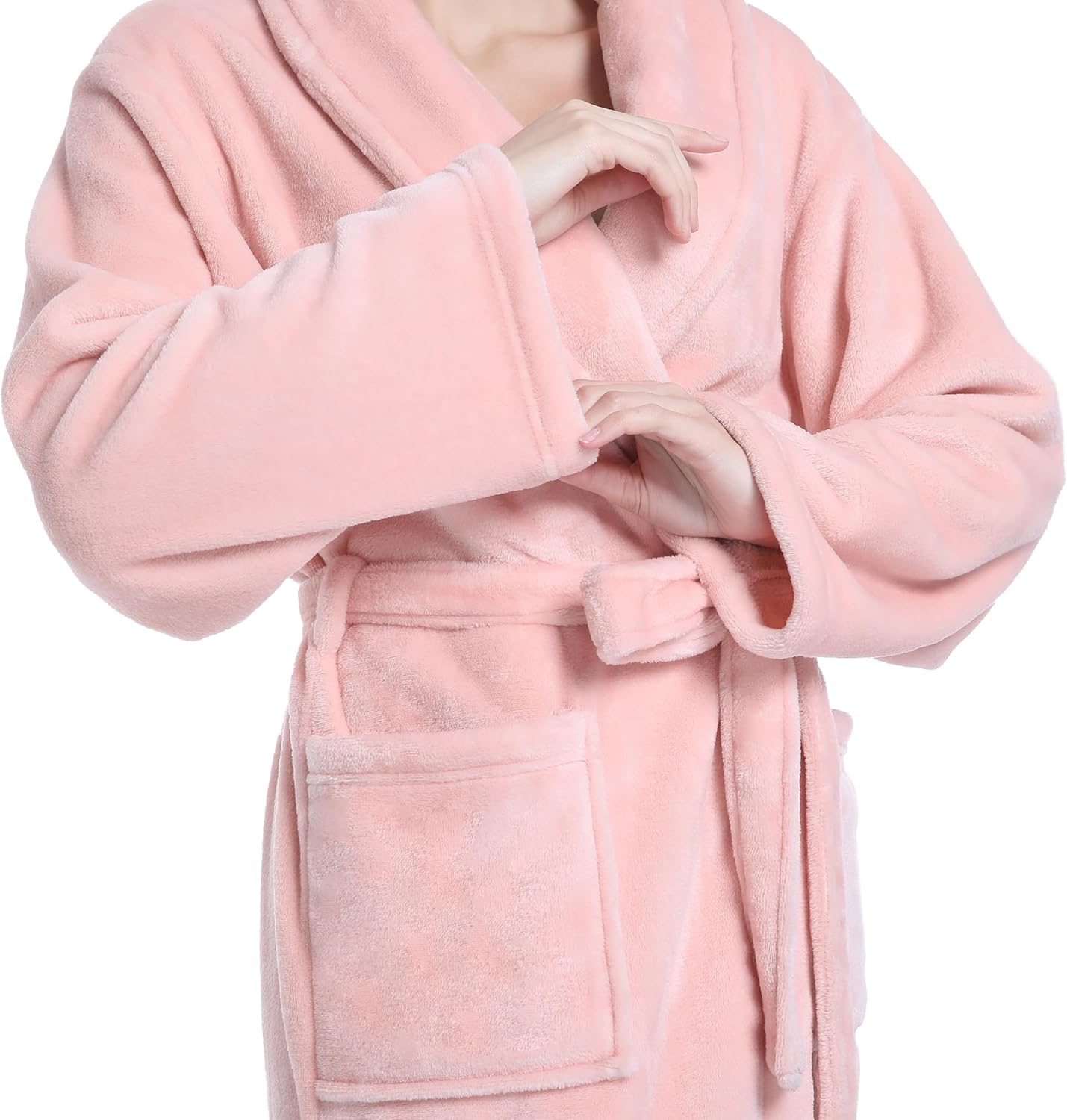Plush Soft Robes for Women, Premium Fleece Womens Robe Cozy Warm Bathrobe - Image 59