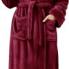 NY Threads Premium Womens Robe, Plush Fleece Long Bath Robe for Women, Fluffy Soft Women's Bathrobe