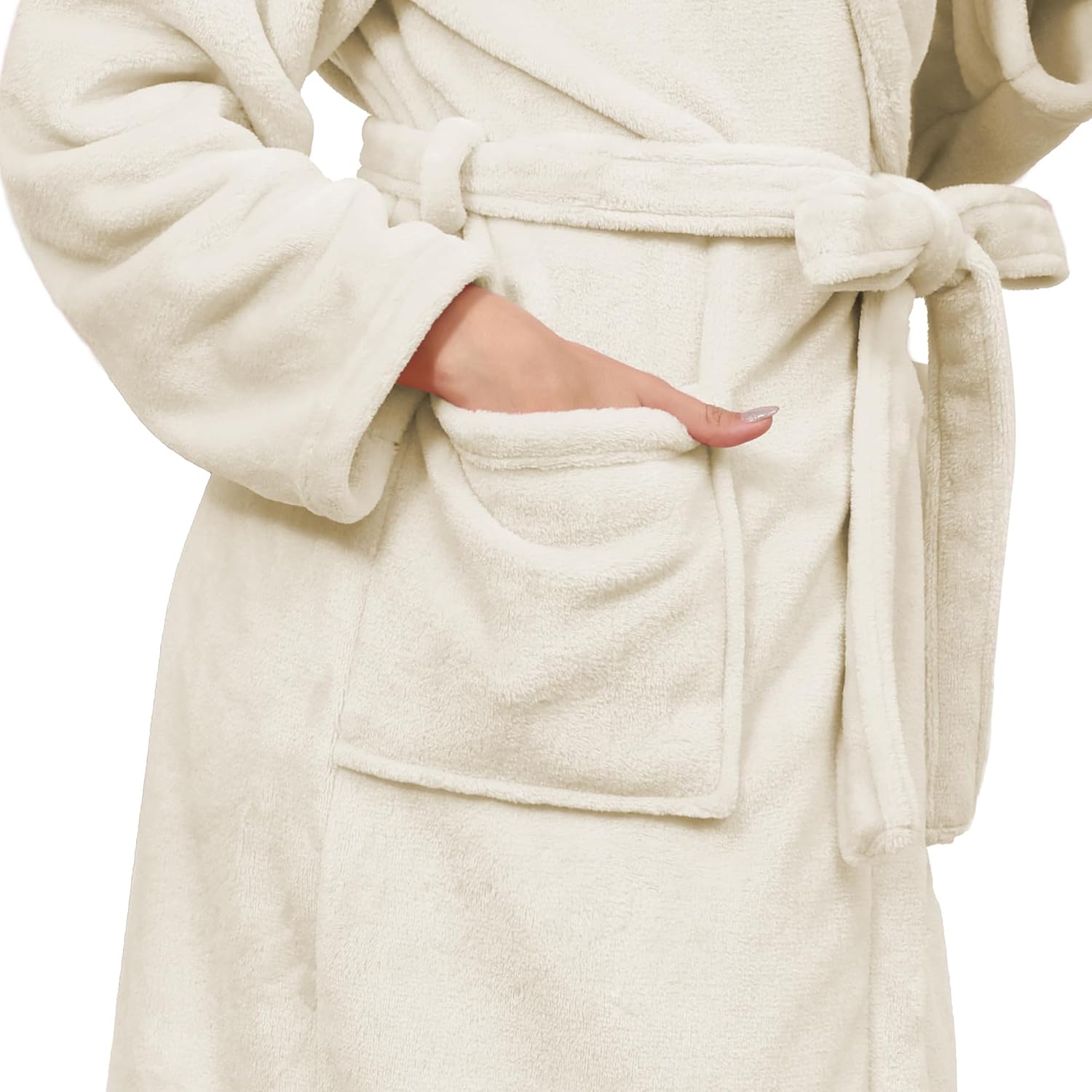 Plush Soft Robes for Women, Premium Fleece Womens Robe Cozy Warm Bathrobe - Image 46