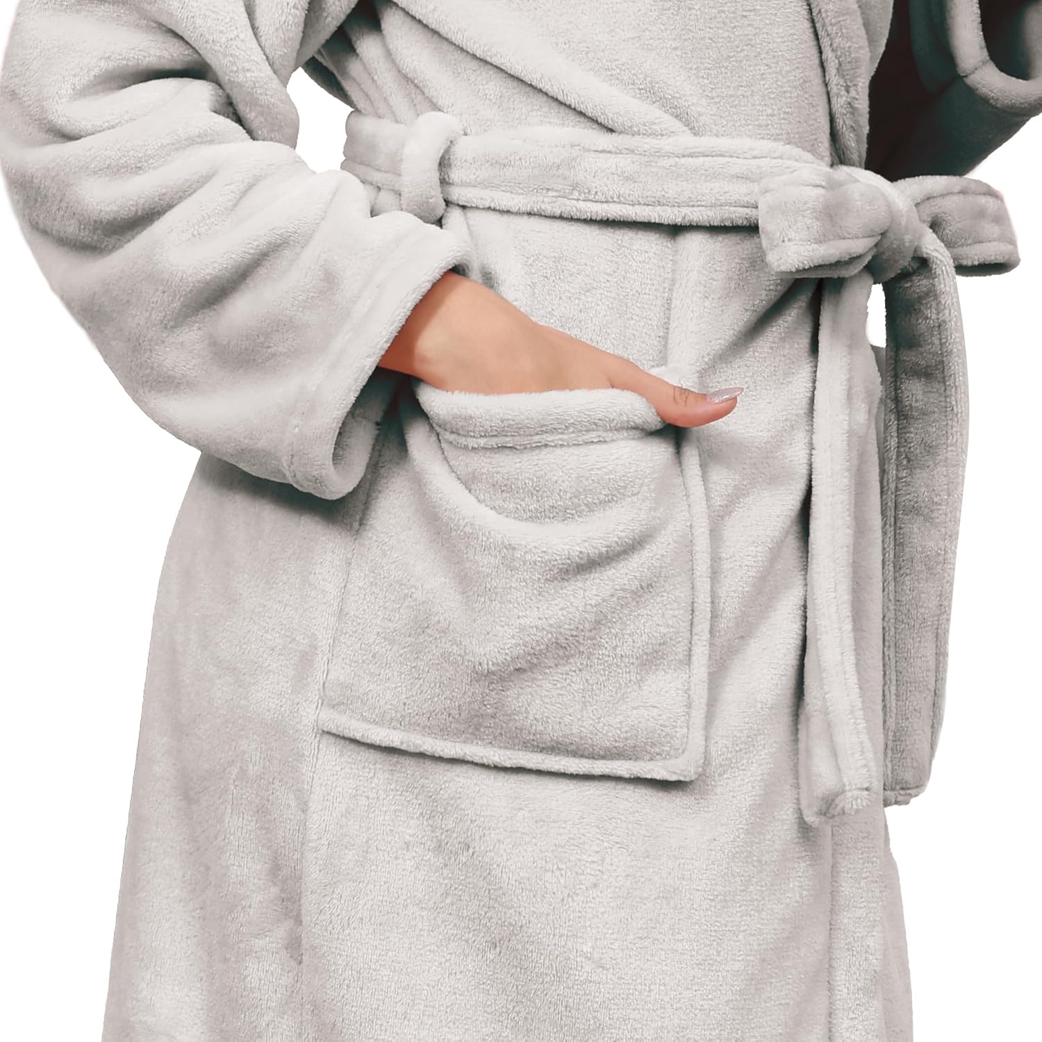 Plush Soft Robes for Women, Premium Fleece Womens Robe Cozy Warm Bathrobe - Image 67