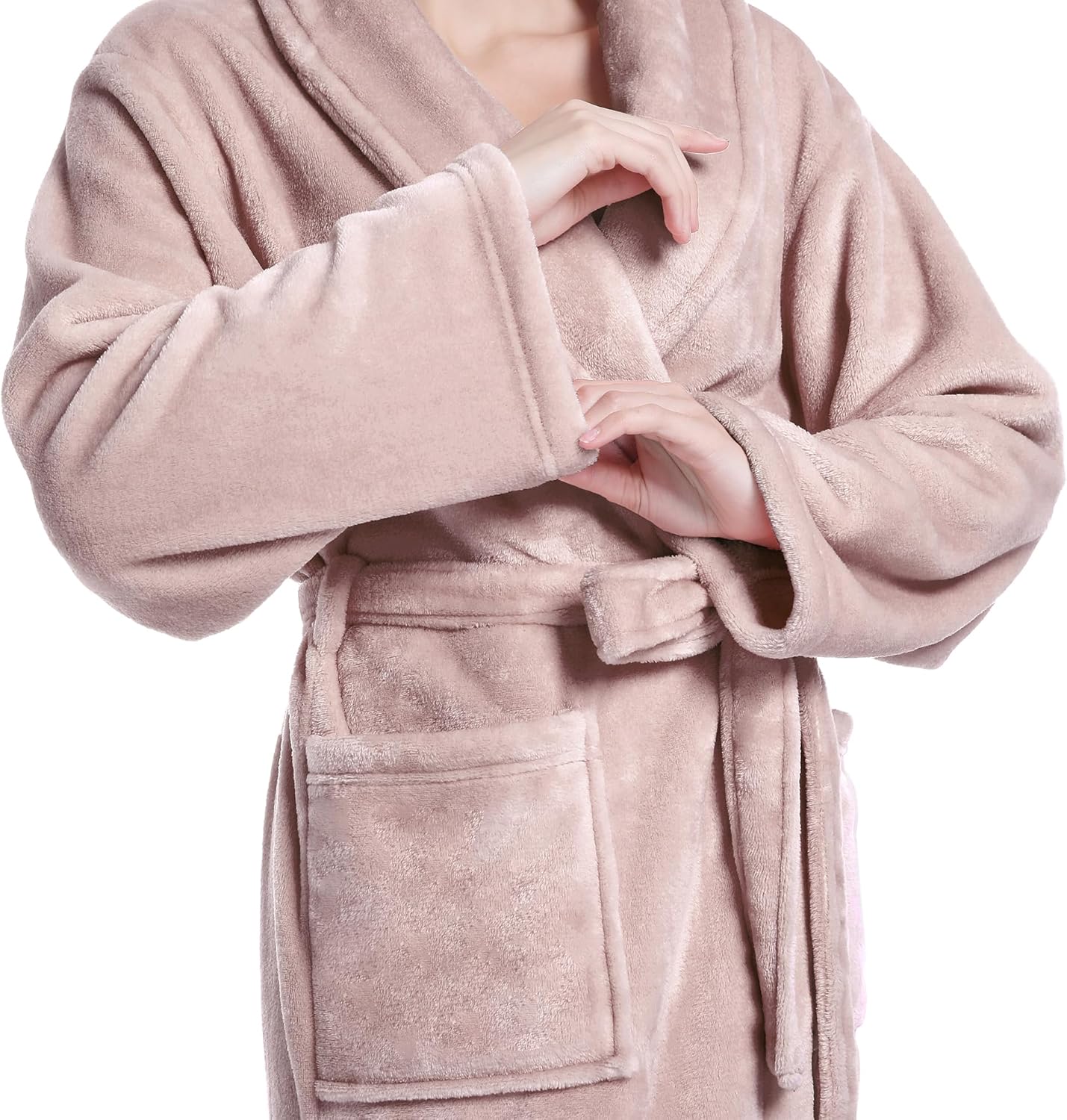 Plush Soft Robes for Women, Premium Fleece Womens Robe Cozy Warm Bathrobe - Image 17