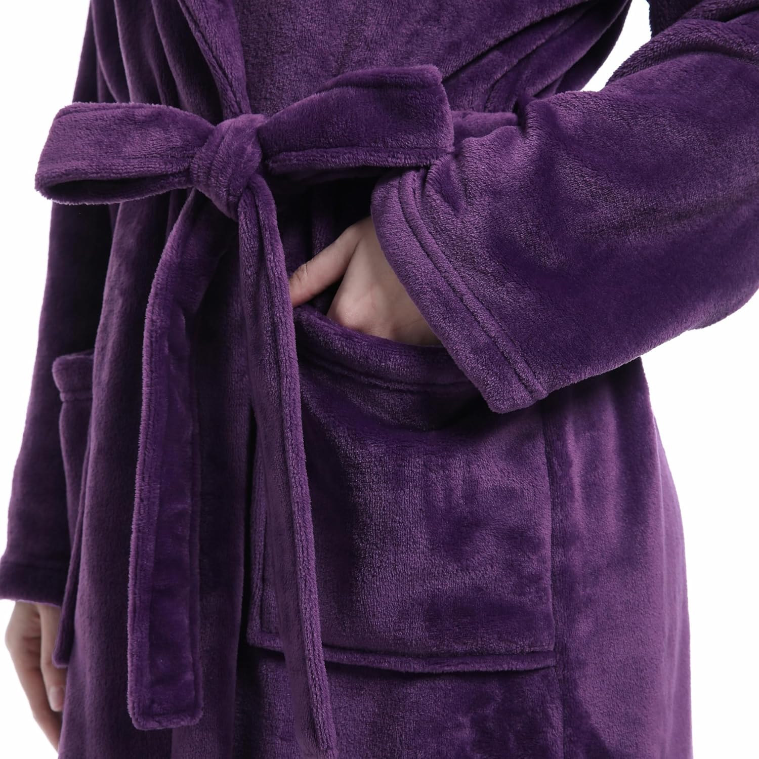 Plush Soft Robes for Women, Premium Fleece Womens Robe Cozy Warm Bathrobe - Image 32