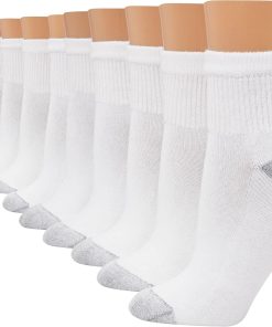 Hanes Women's Ankle, Moisture-Wicking Socks for Women, Cushioned Athletic Ankle Socks, 10-Pack