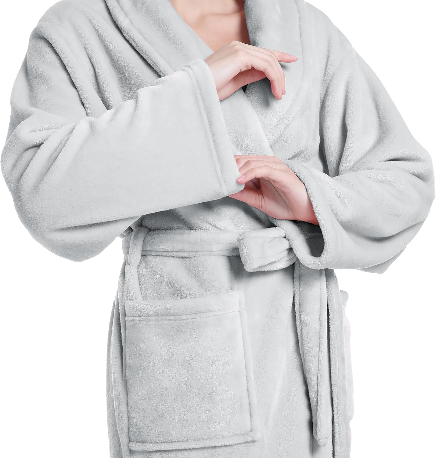 Plush Soft Robes for Women, Premium Fleece Womens Robe Cozy Warm Bathrobe - Image 80
