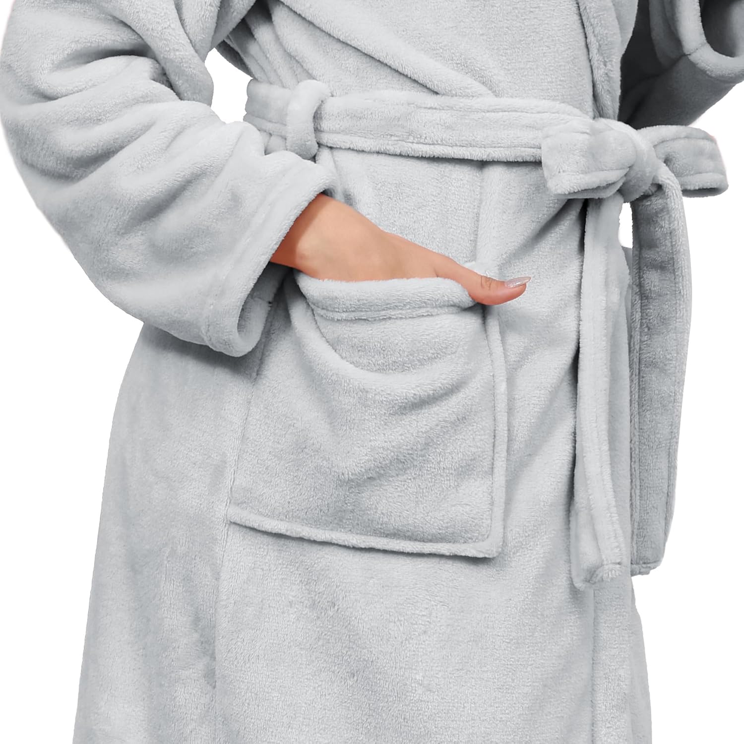 Plush Soft Robes for Women, Premium Fleece Womens Robe Cozy Warm Bathrobe - Image 81