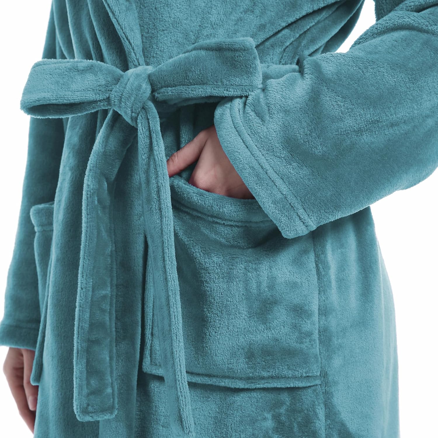 Plush Soft Robes for Women, Premium Fleece Womens Robe Cozy Warm Bathrobe - Image 74